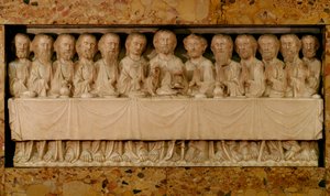 最後の晩餐、1340年頃（252649も参照）（大理石）